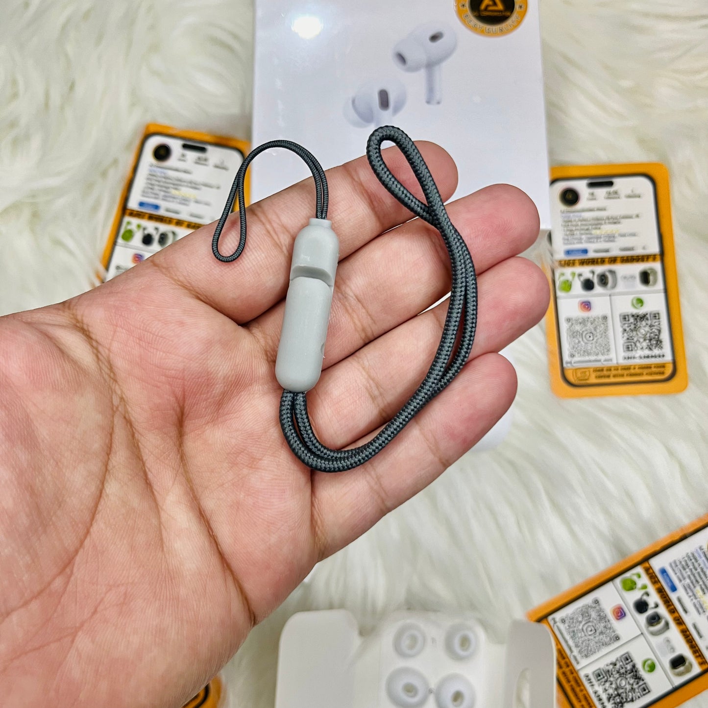 Latest Airpods Pro 2nd Gen Buzzer-Edition With Free Cover & Lanyard